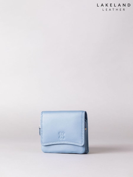 Lakeland Leather Sky Blue Small Flapover Purse (K77781) | €28