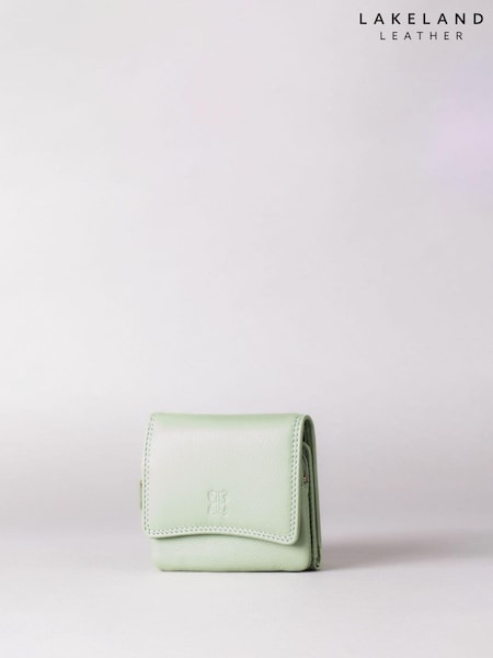 Lakeland Leather Green Small Flapover Purse (K77790) | €28