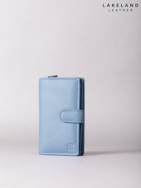 Lakeland Leather Sky Blue Medium Tab Purse (K77795) | €37