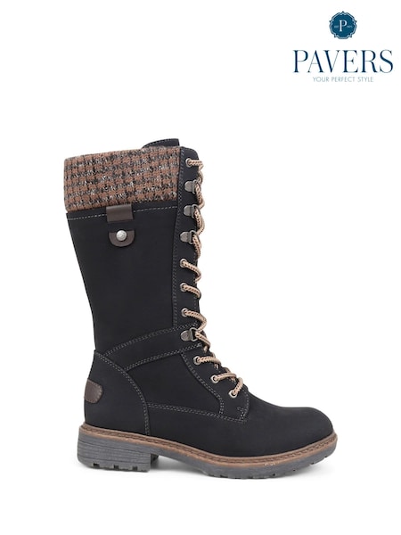 Pavers Lace-Up Calf Boots (K77832) | €63