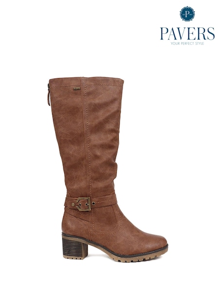 Pavers Heeled Riding Boots (K77836) | AED204