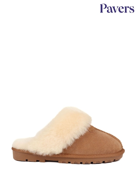 Pavers Sheepskin Lined Slippers (K77840) | R$ 395