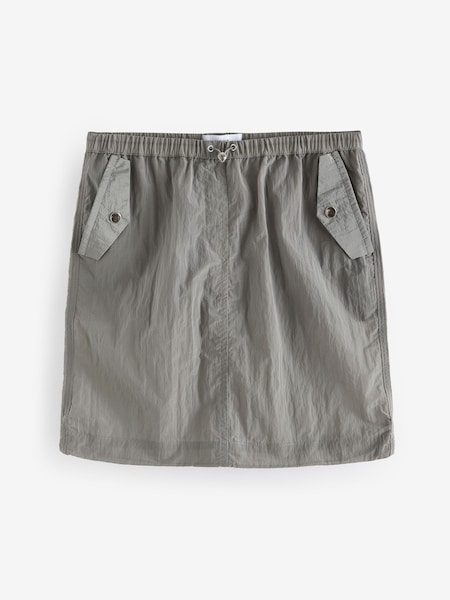 Silver Cargo Mini Skirt (K78104) | €6