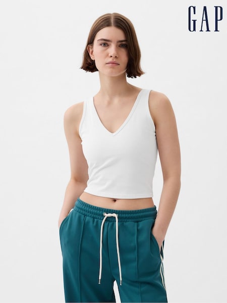 Gap White Built-in-Bra V-Neck Vest (K78160) | €42
