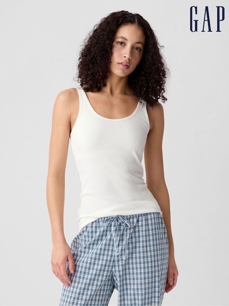 Белый - Gap Ribbed Support Vest (K78174) | €20