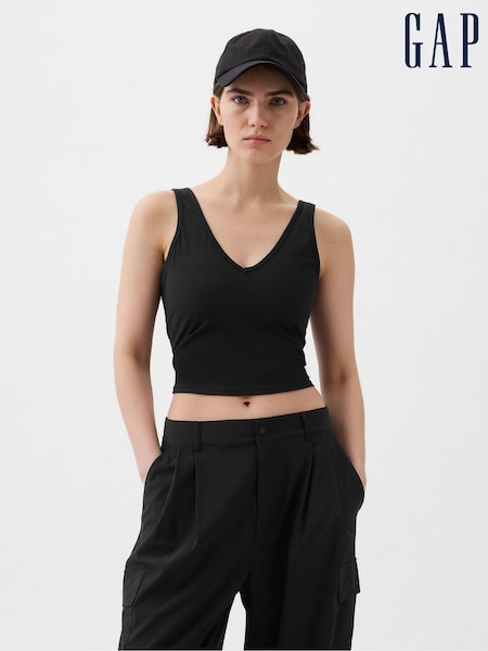 Gap Black Built-in-Bra V-Neck Vest (K78176) | €42