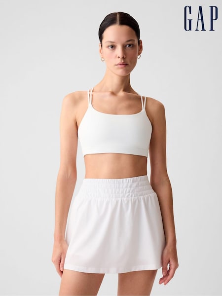 Белый - Gap Power Medium Impact Racerback Strappy Sports Bra (K78285) | €33
