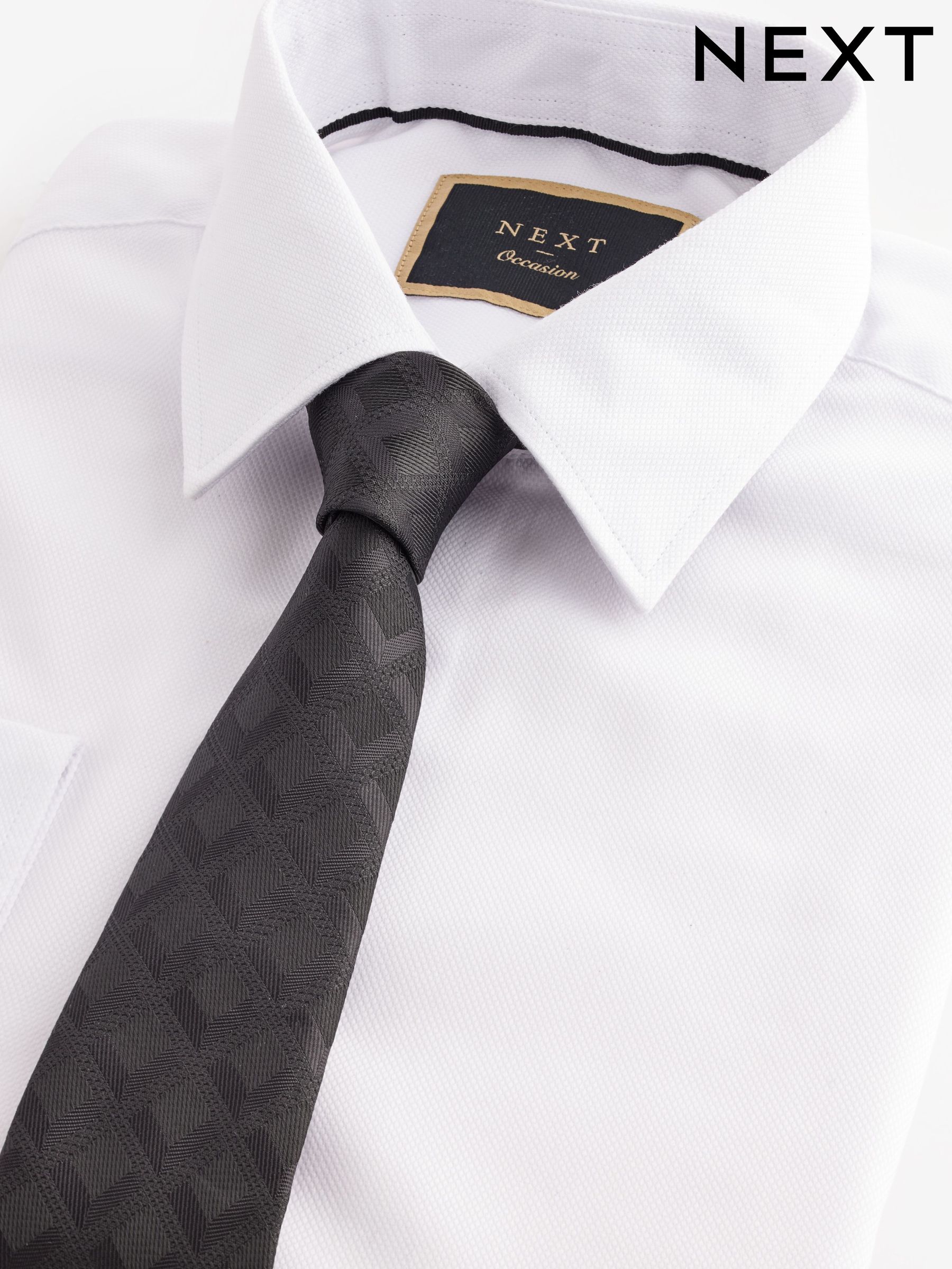 Men's Shirt & Tie Set Plain Sale | Next Poland