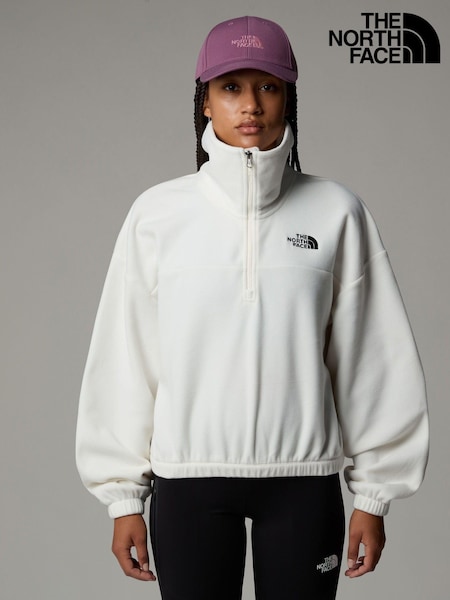 Valkoinen - The North Face Womens Glacier Half Zip Fleece (K78884) | €110