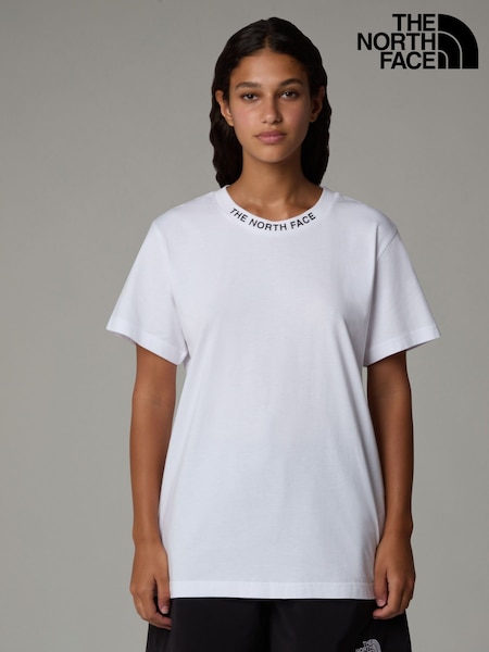 Alb - The North Face Womens Mânecă scurtă Zumu 100% Cotton Tricou (K79148) | 223 LEI