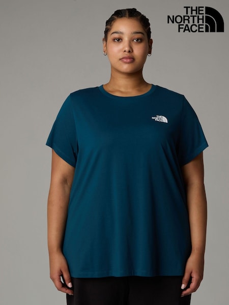 Blau - The North Face Plus Simple Dome T-Shirt (K79158) | 18 €