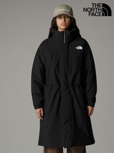 The North Face Black Womens Padded Long Length Parka (K79160) | €192