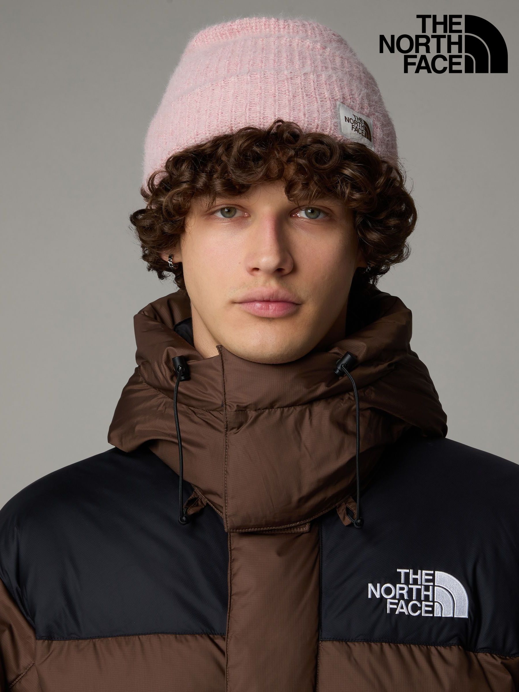 Women s The North Face Pink Beanie Print Accessories Next Luxembourg