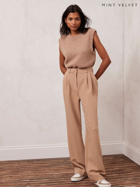 Mint Velvet Cream Wide Trousers (K79288) | €54