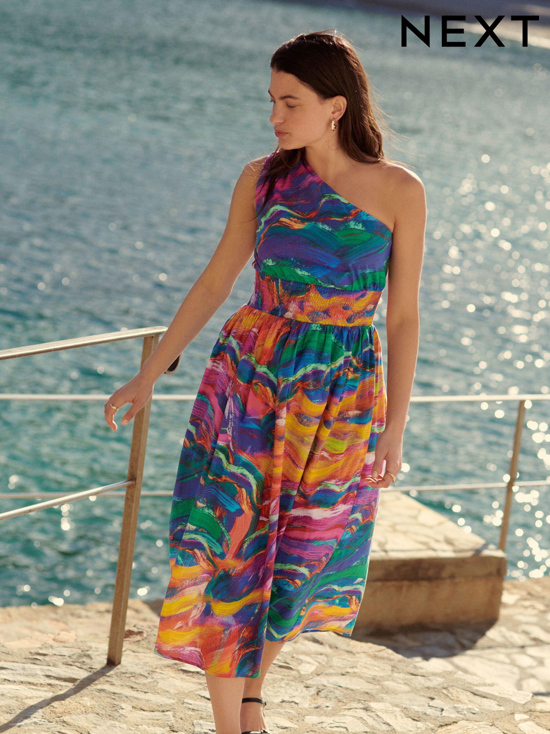 Women s Curve Summer Dress Holiday One Shoulder Dresses Next Luxembourg