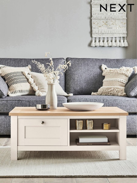 Cream Malvern Oak Effect Storage Coffee Table (K79342) | €340