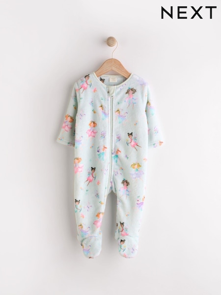 Мятная зеленая фея - Baby Zip Fleece Sleepsuit (K79506) | €11 - €14