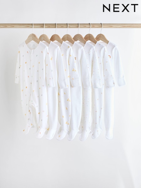 Blanco brillante con personaje - Baby 100% Cotton Sleepsuits (0-2yrs) (K79522) | 43 € - 46 €