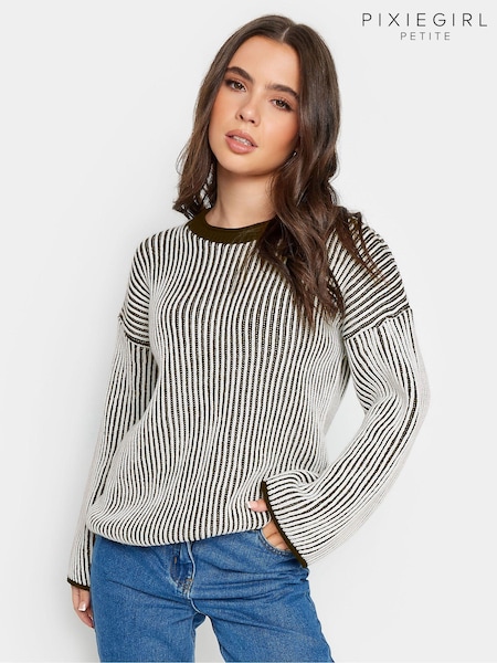 PixieGirl Petite Black Ribbed Funnel Neck Jumper (K79559) | 2,043 UAH