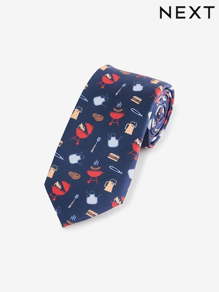 Blue Barbeque Design Tie (K79659) | €5