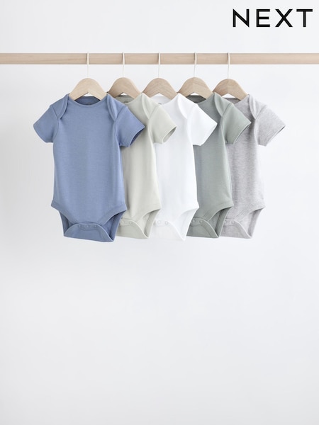 Gris/blanco - Short Sleeve Bodysuits 5 Pack (K79671) | 17 € - 19 €
