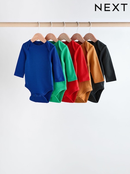 Hell - 100% Cotton Long Sleeve Baby Bodysuits 5 Pack (K79681) | 7 € - 8 €