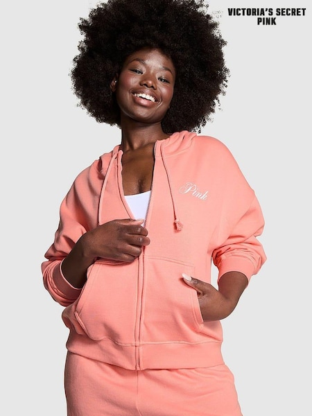 Victoria's Secret PINK Passion Pink Fleece Fleece Full Zip Hoodie (K79704) | €25