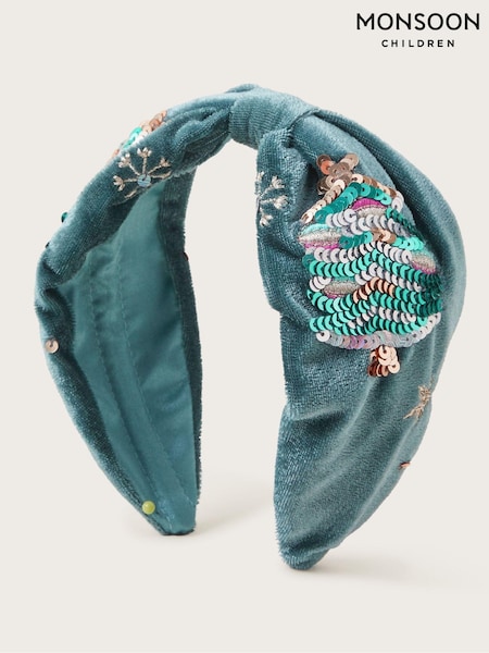 Monsoon Green Noelle Festive Embellished Headband (K80044) | AED69