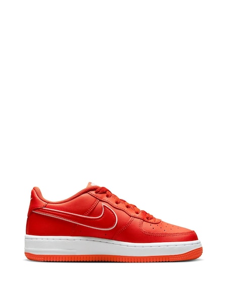 Nike Red Air Force 1 Youth Trainers (K80266) | €37