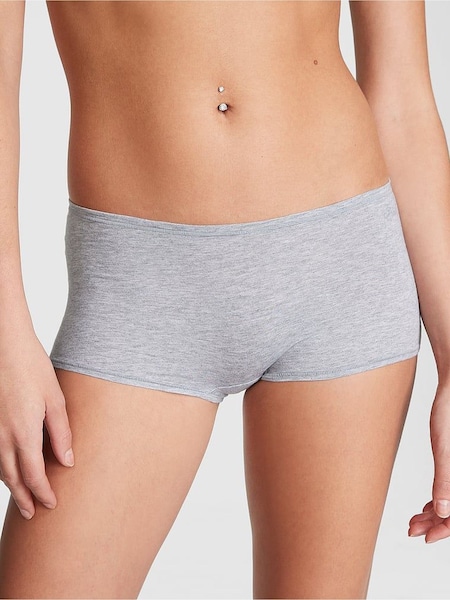 Victoria's Secret PINK Grey Heather Cotton Boyshort Knickers (K80633) | €10.50