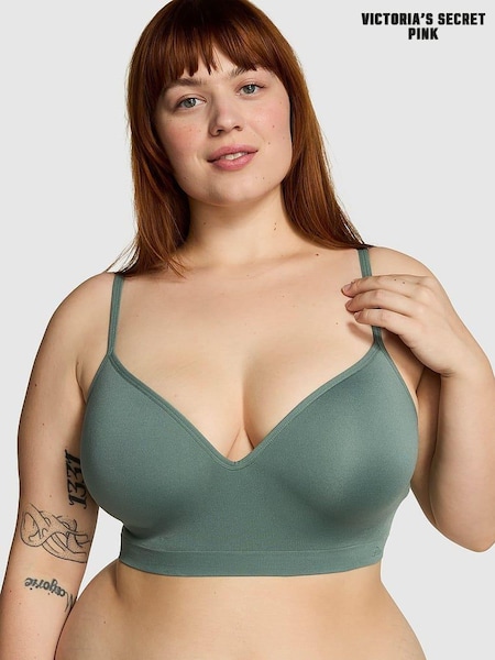 Victoria's Secret PINK Green Fresh Forest Seamless Bralette (K80636) | €15.50