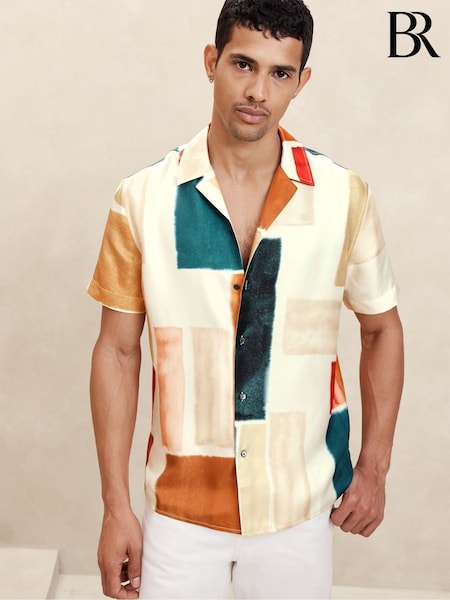 Banana Republic Cream Lyam Resort Shirt (K80970) | €52