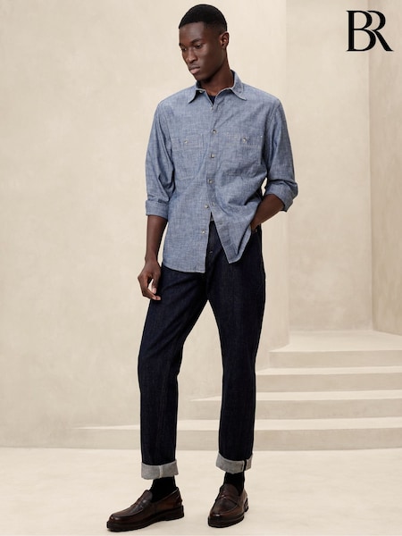 Banana Republic Blue Monterey Chambray Shirt (K81026) | €72