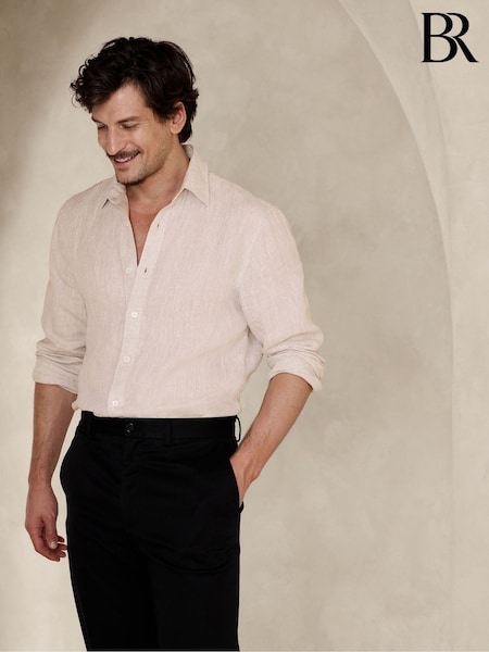 Banana Republic Beige Castello Linen Shirt (K81032) | €40