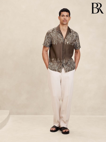 Banana Republic Brown Lyam Resort Shirt (K81038) | €44