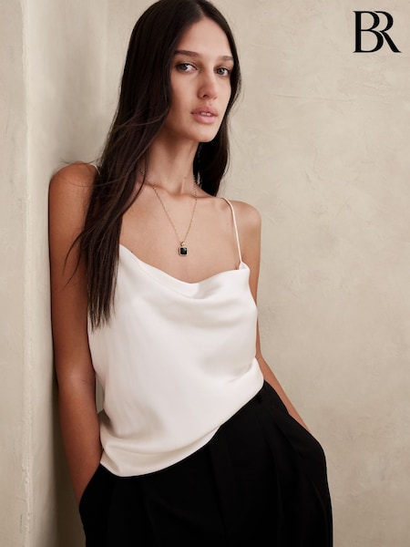 Banana Republic White Charlotte Silk Camisole (K81131) | €136
