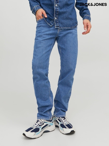 Albastru - JACK & JONES Mike Tapered Fit Jeans (K81240) | 261 LEI