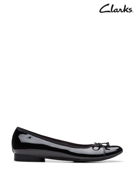 Clarks Patent Leather Loreleigh Ballerina Shoes (K81253) | €87