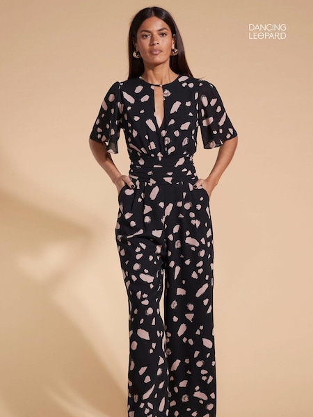Dancing Leopard Silva Black Jumpsuit (K81256) | €68