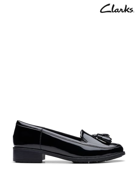 Clarks Black Patent Havisham Edge Shoes (K81260) | €79 - €86