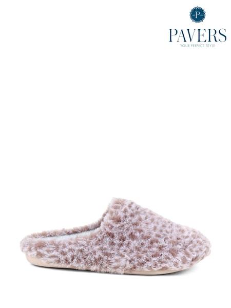 Pavers Patterned Brown Slippers (K81321) | €17
