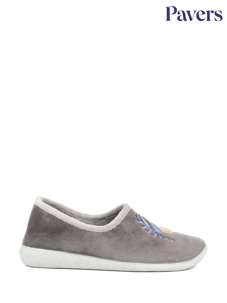 Pavers Grey Ladies Slippers (K81322) | R$ 225
