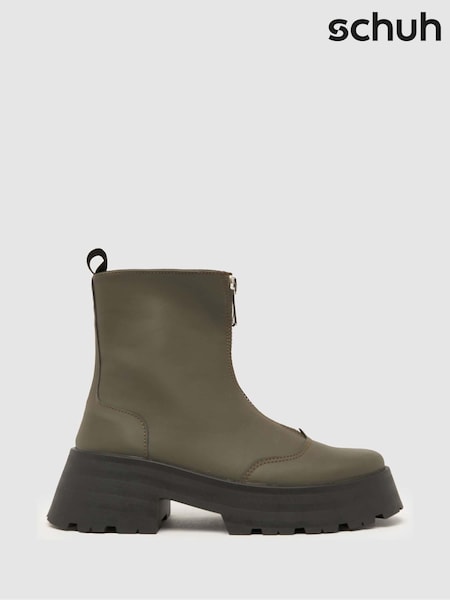 Schuh Arnold Chunky Zip Front Boots (K81442) | €31