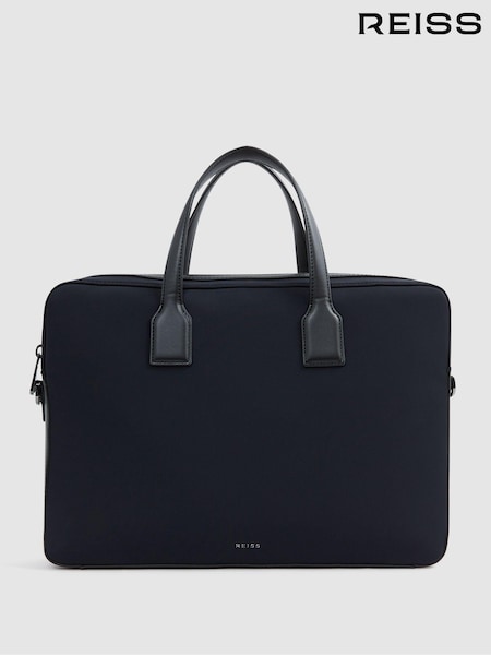 Reiss Dark Navy Carter Neoprene Briefcase (K81461) | €195