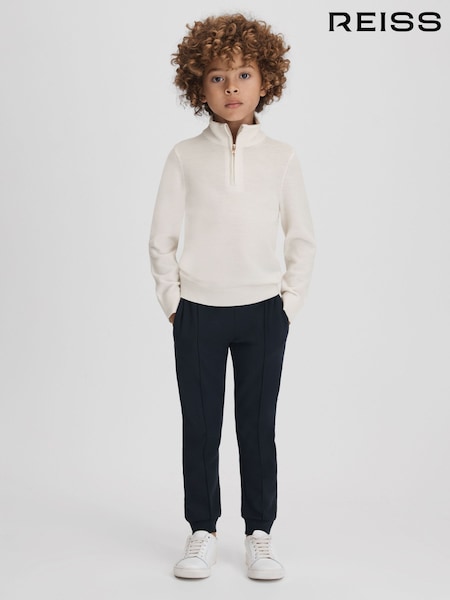Reiss Snow Blackhall 9-13 yrs Wool Quarter Zip Jumper (K81476) | AED274