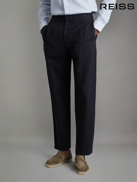 Reiss Pact Relaxed Cotton/Linen Blend Elasticated Waist Trousers (K81608) | 185 €