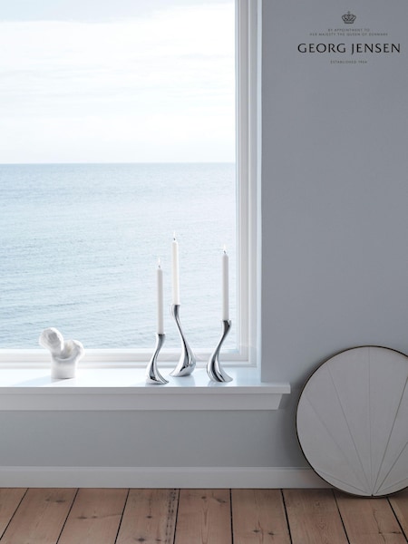 Georg Jensen Set of 3 Cobra Candle Holders (K81784) | €257