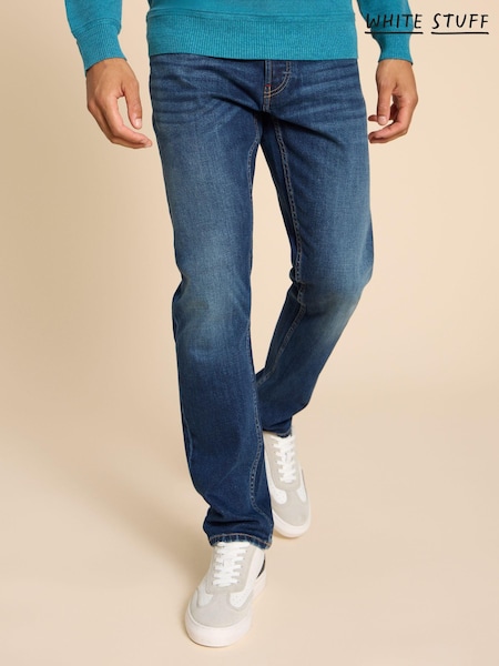 תכול - White Stuff Eastwood Straight Jeans (K81884) | ‏315‏₪