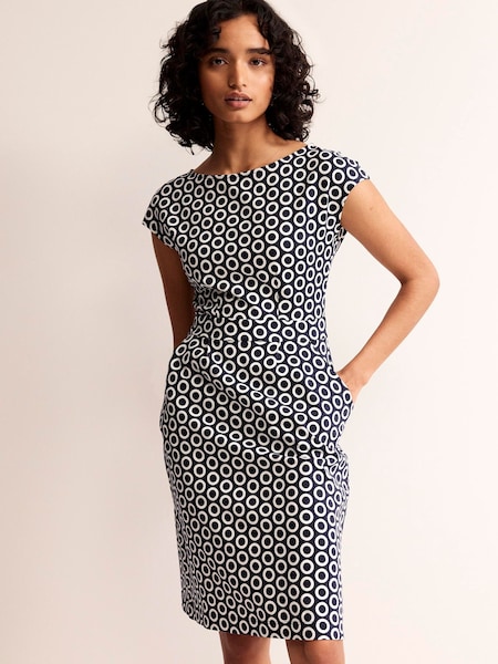 Boden French Navy Florrie Jersey Dress (K81975) | €41.50