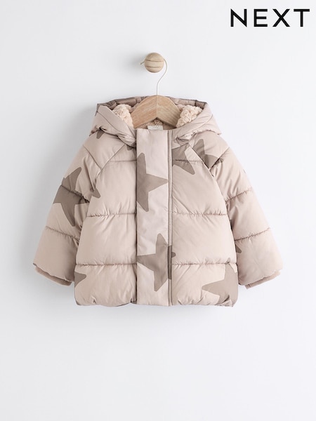 Neutral Star Baby Puffer Coat (0mths-2yrs) (K82058) | €21 - €23
